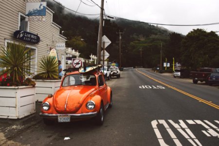 Volkswagen Vintage Car Red