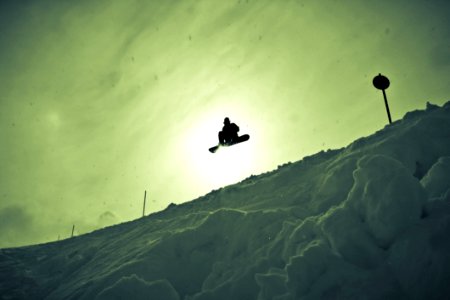 Snowboarder Air photo