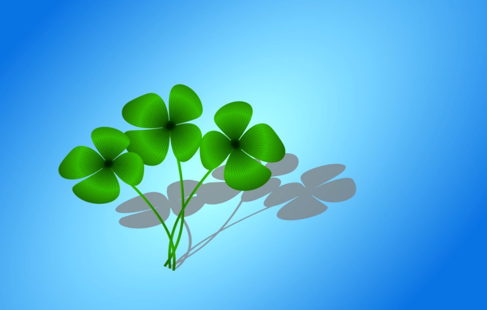 Green Leaf Sky Computer Wallpaper