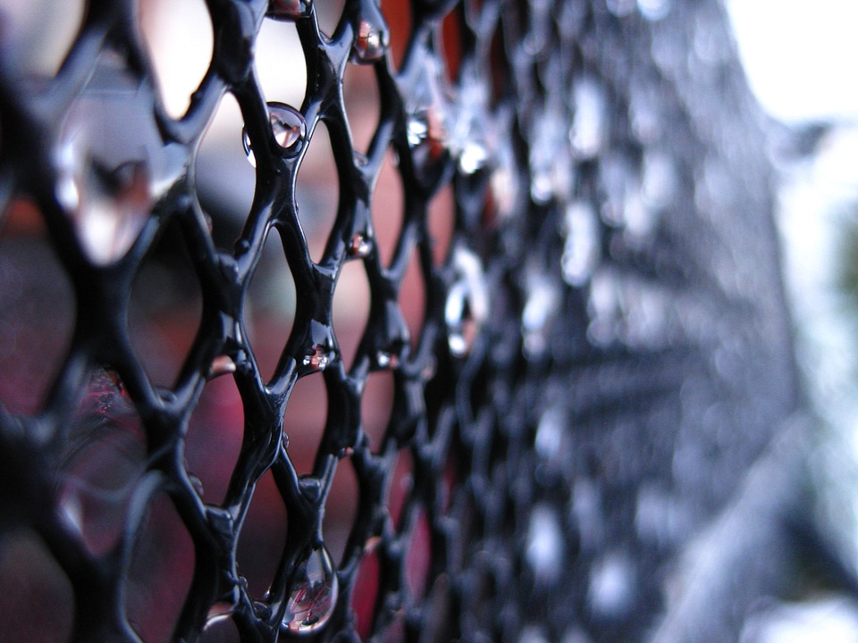 Grid black background