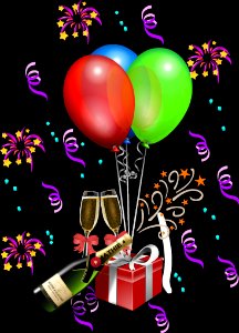 Pink Balloon Event Illustration