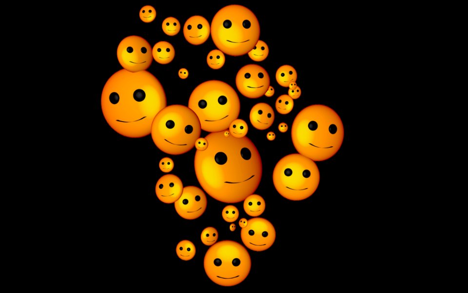 Yellow Orange Emoticon Smile