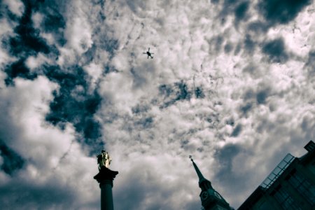 HELICOPTER IN SKY