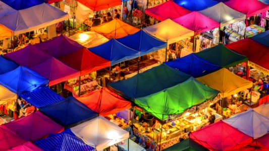 Colorful Outdoor Market