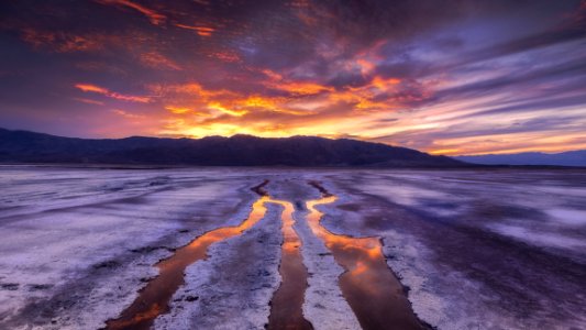 Low Tide At Sunset