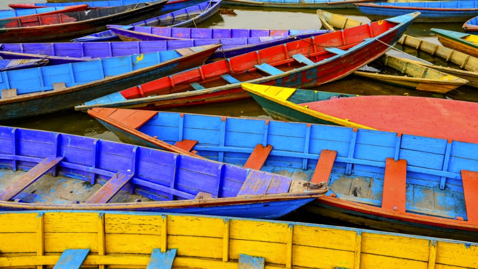 Colors Of Pokhara Lake