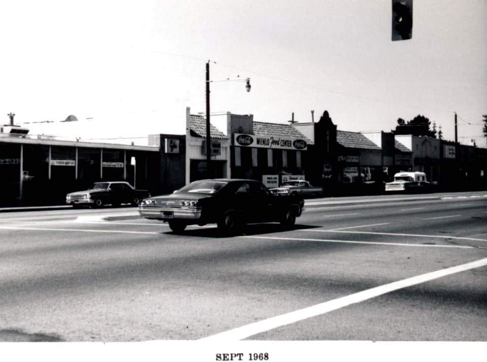 Menlo Park 1968 El Camino Real West Side