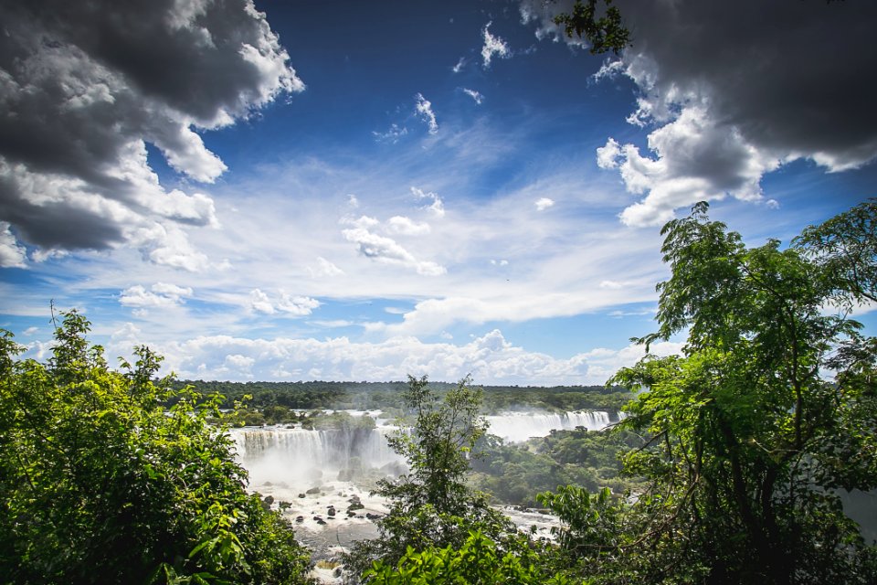 Waterfalls In Landscape