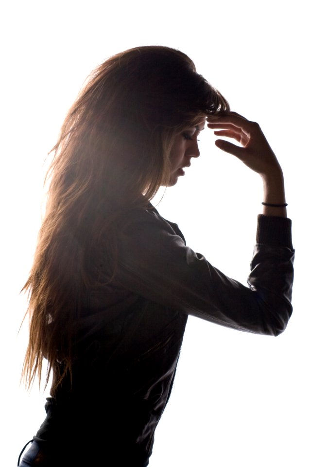 Microphone Neck Black Hair Long Hair
