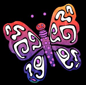 Pink Butterfly Moths And Butterflies Text