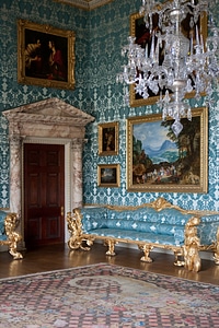 Wall covering upholstery marble door surround