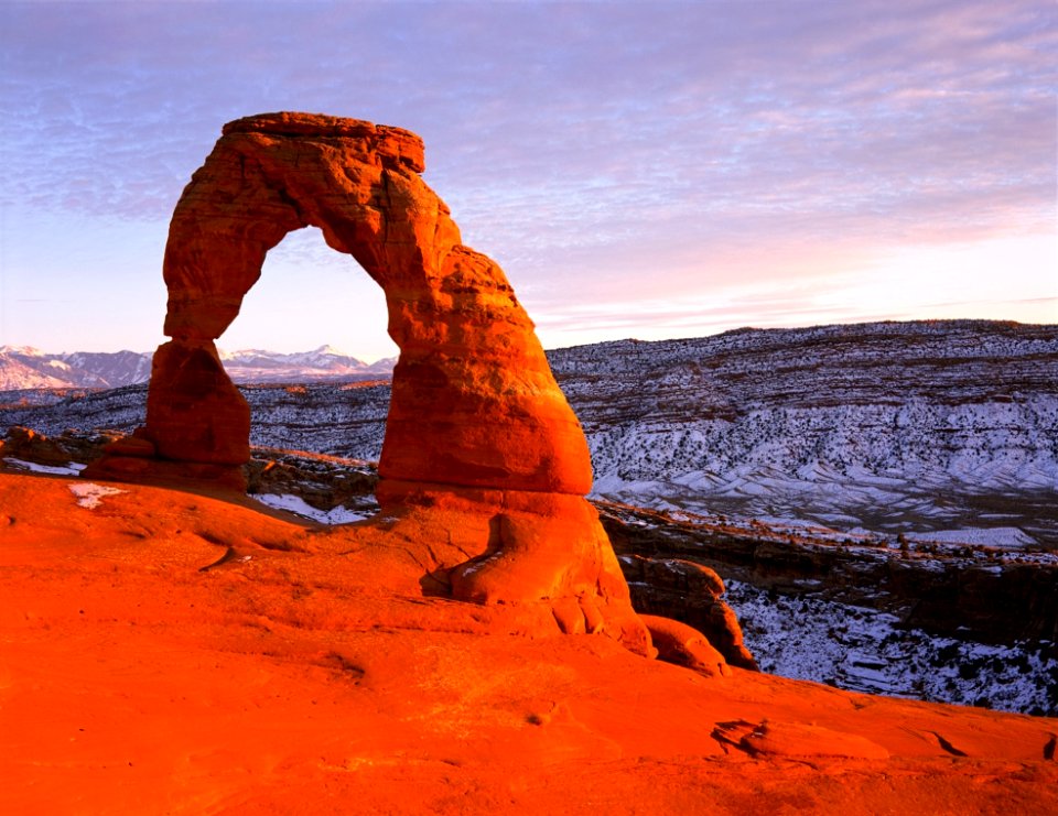 Natural Arch Rock Formation Sky