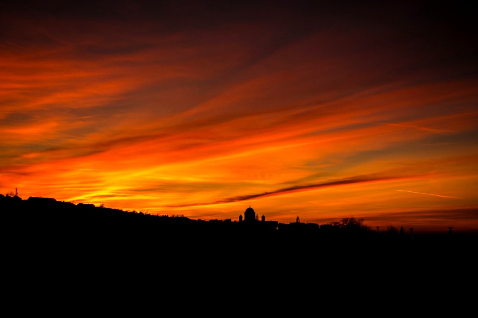 Sky Afterglow Red Sky At Morning Horizon photo