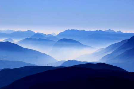 Sky Mountain Range Mountainous Landforms Ridge photo