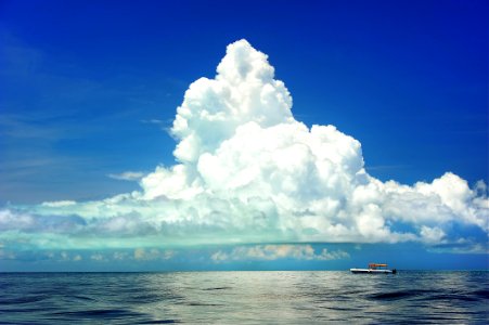 Sky Cloud Sea Horizon photo
