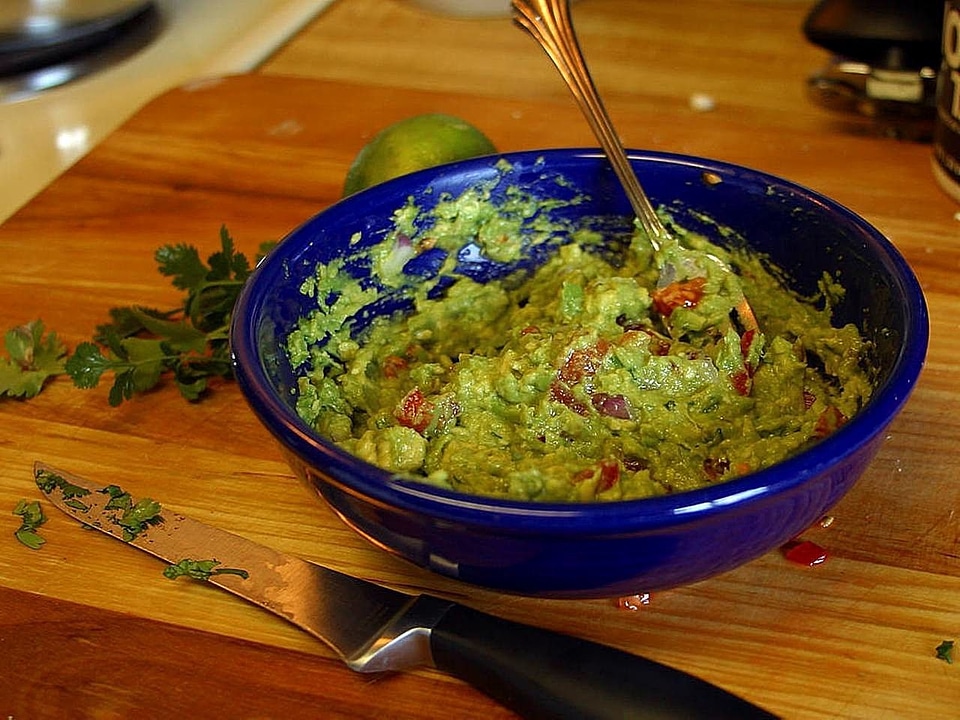 Guacamole drink food