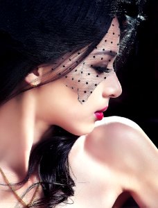 Beauty Nose Black Hair Lip photo