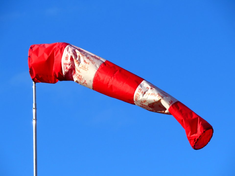 Sky Wind Flag Red Flag photo