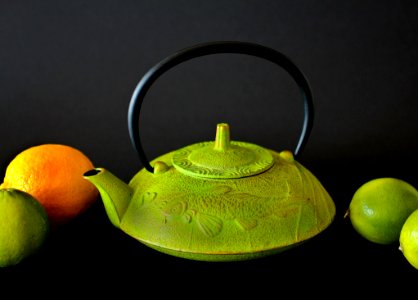 Teapot Green Tableware Still Life Photography photo