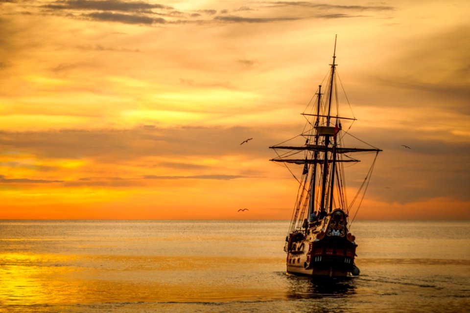 Sailing Ship Sea Sky Tall Ship photo