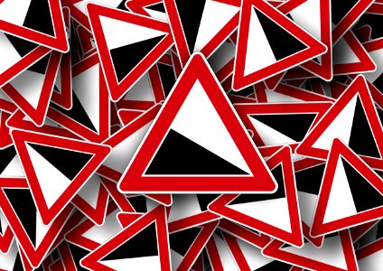 Red Text Pattern Font