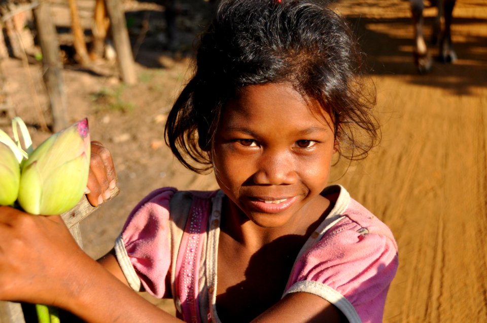 Child Smile Girl Temple