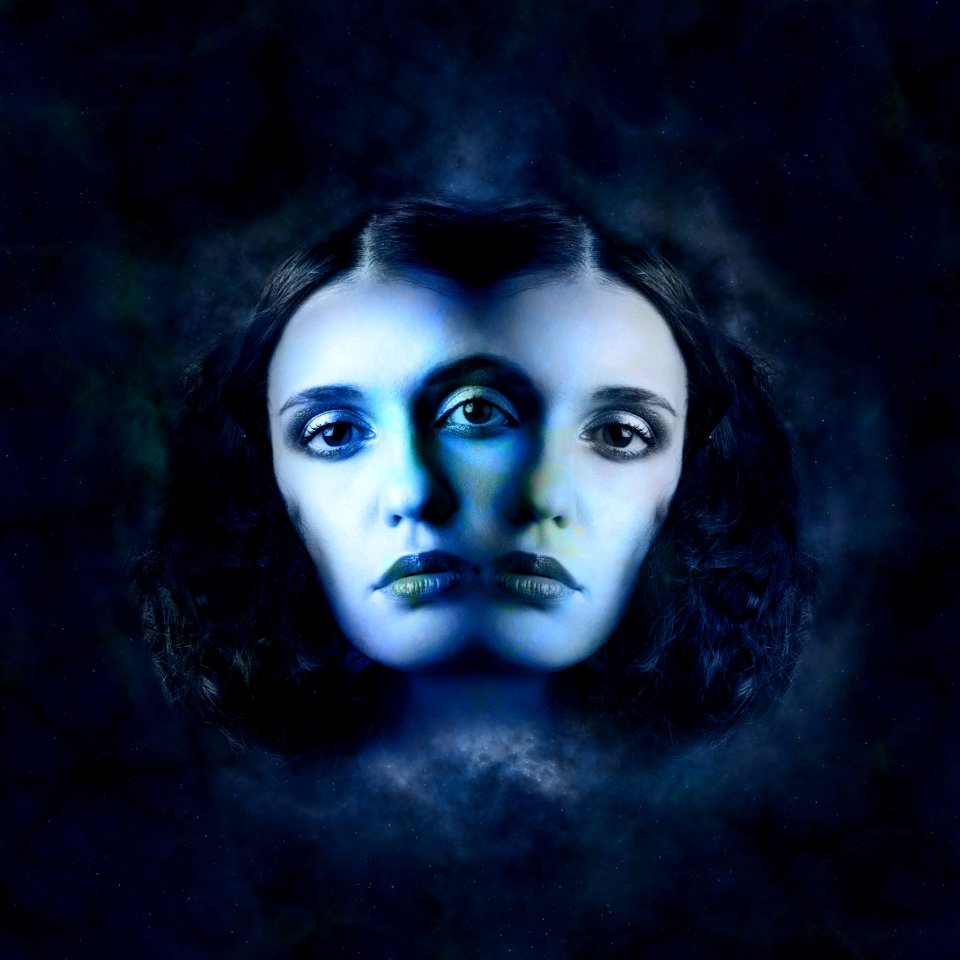 Face Blue Head Darkness