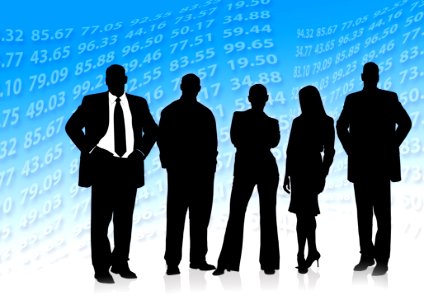 Social Group Standing Business Silhouette photo