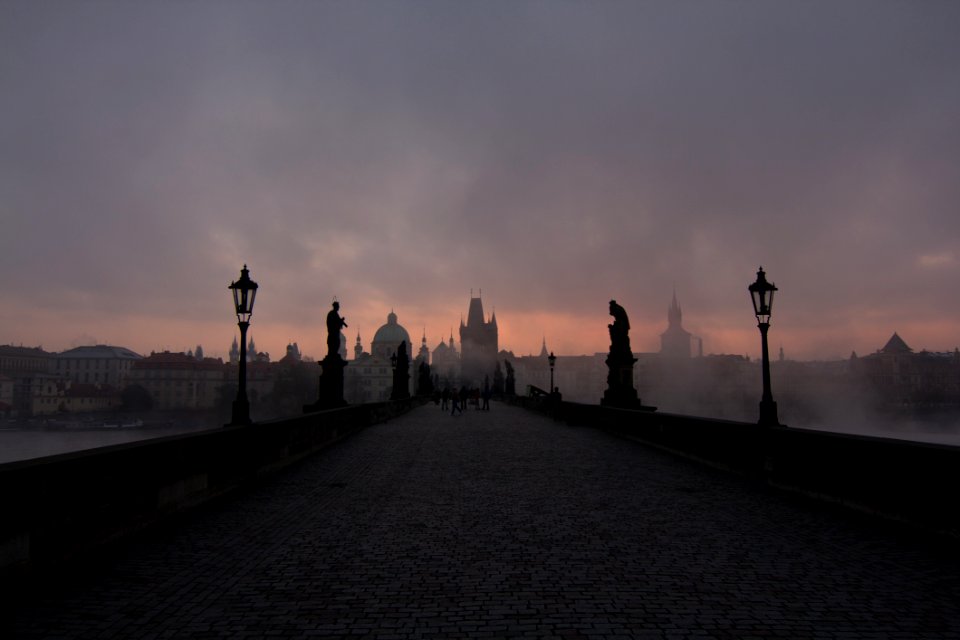 Bridge Prague Dusk