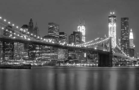 Brooklyn Bridge Black White photo