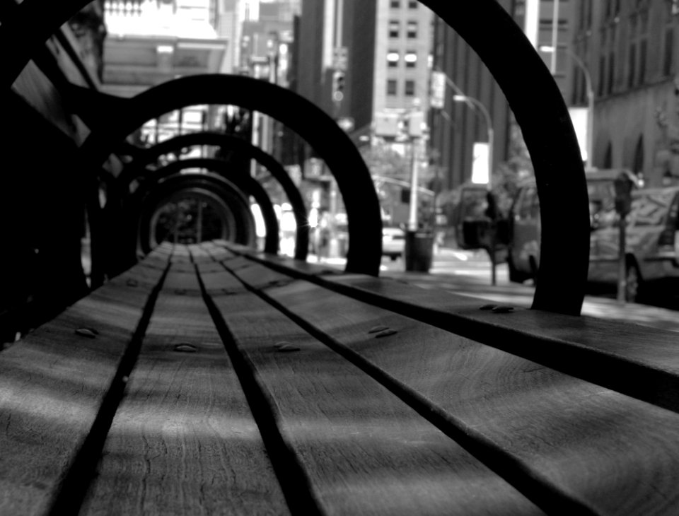 Bench Black And White