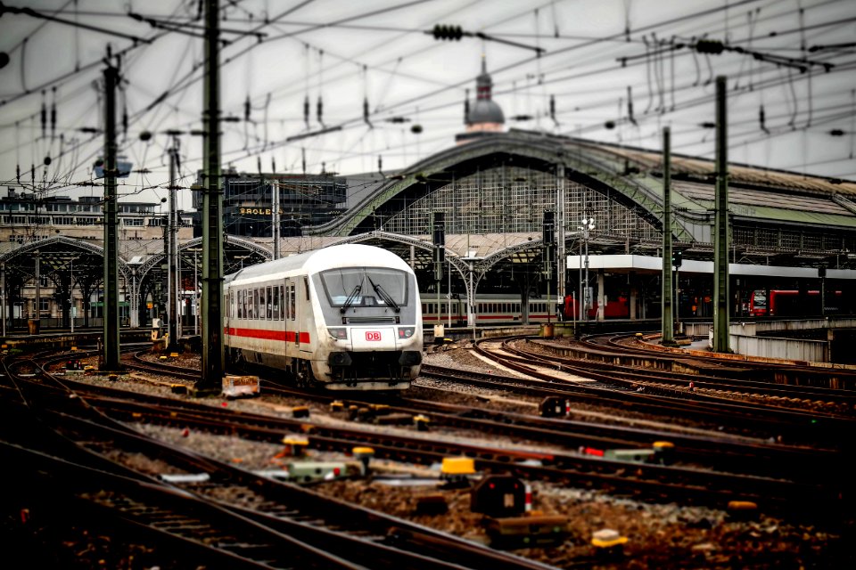 Track Train Station Transport Metropolitan Area photo