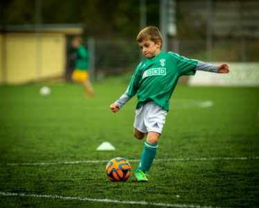 Green Player Soccer Football Player photo