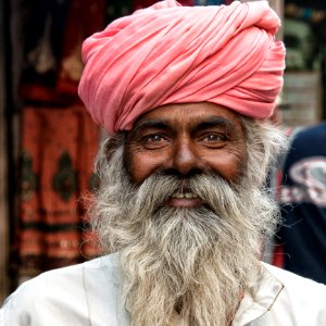 Hair Facial Hair Turban Man