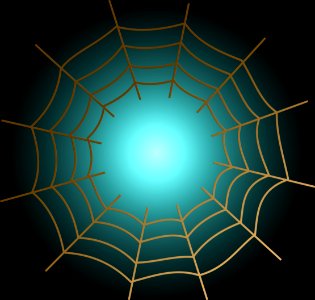 Spider Web Light Symmetry Line photo