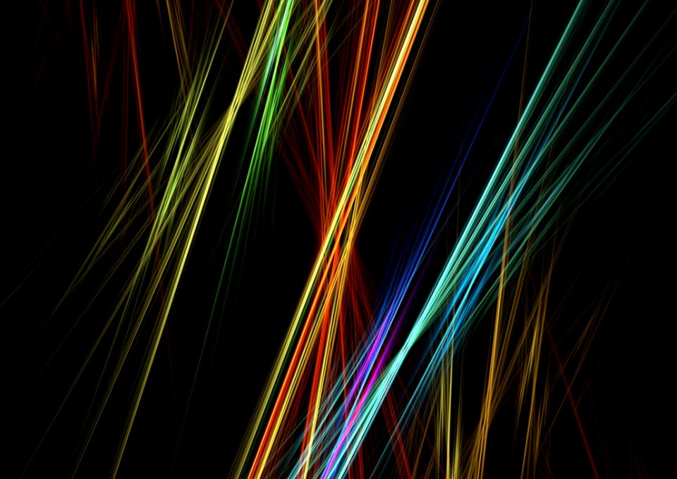 Light Close Up Feather Line