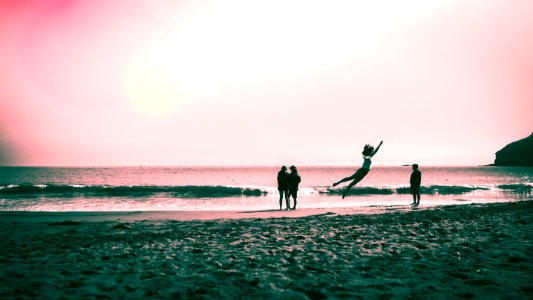 Flying At The Beach