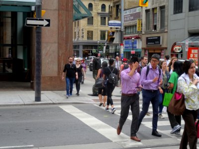 Passersby Ignore A Panhandler At Yonge And Richmond 2017 08 22 -d photo