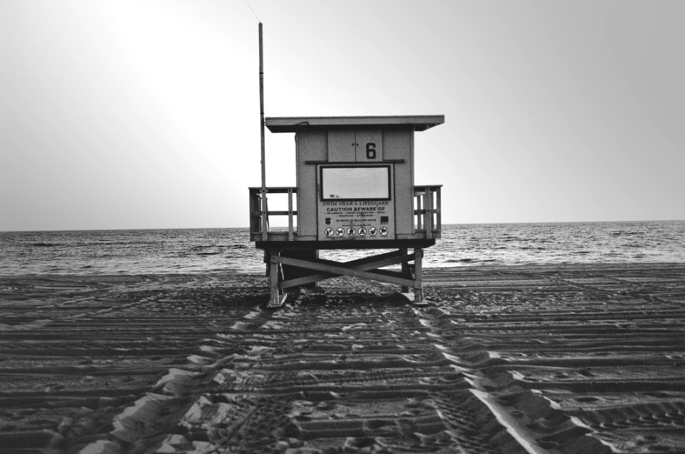 Back Tower Black White