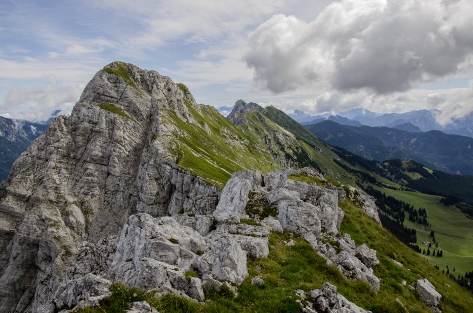 Mountains Green Clouds photo