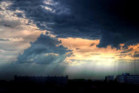 Sunbeams Through The Clouds