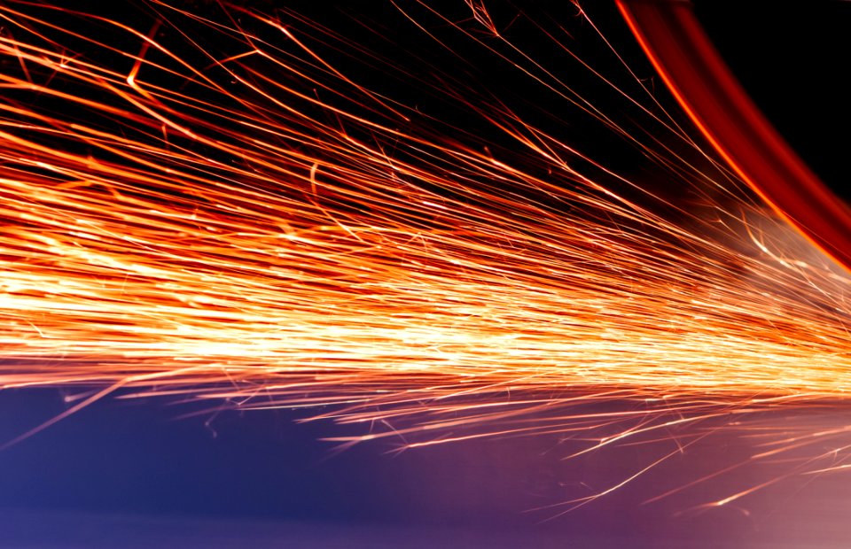 Bright Orange Sparks