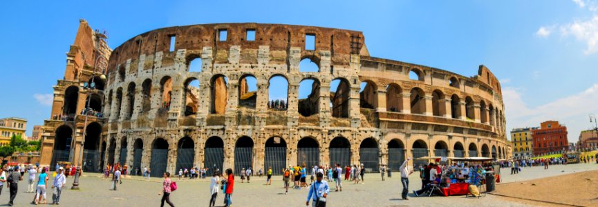 Wide View Of ColiSeum In Rome