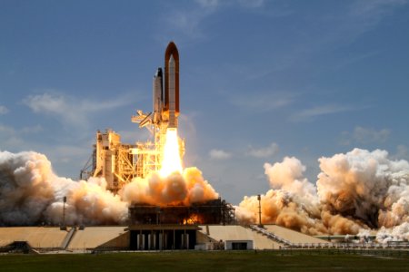 Space Shuttle Start And Take Off photo