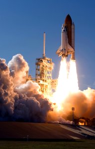 Space Shuttle Start And Take Off