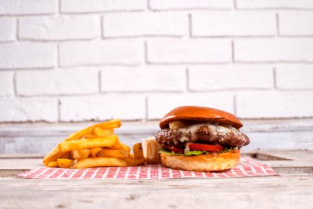 Hamburger Fast Food Breakfast Sandwich Veggie Burger photo