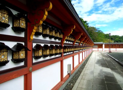 Temple Lanterns Japan photo