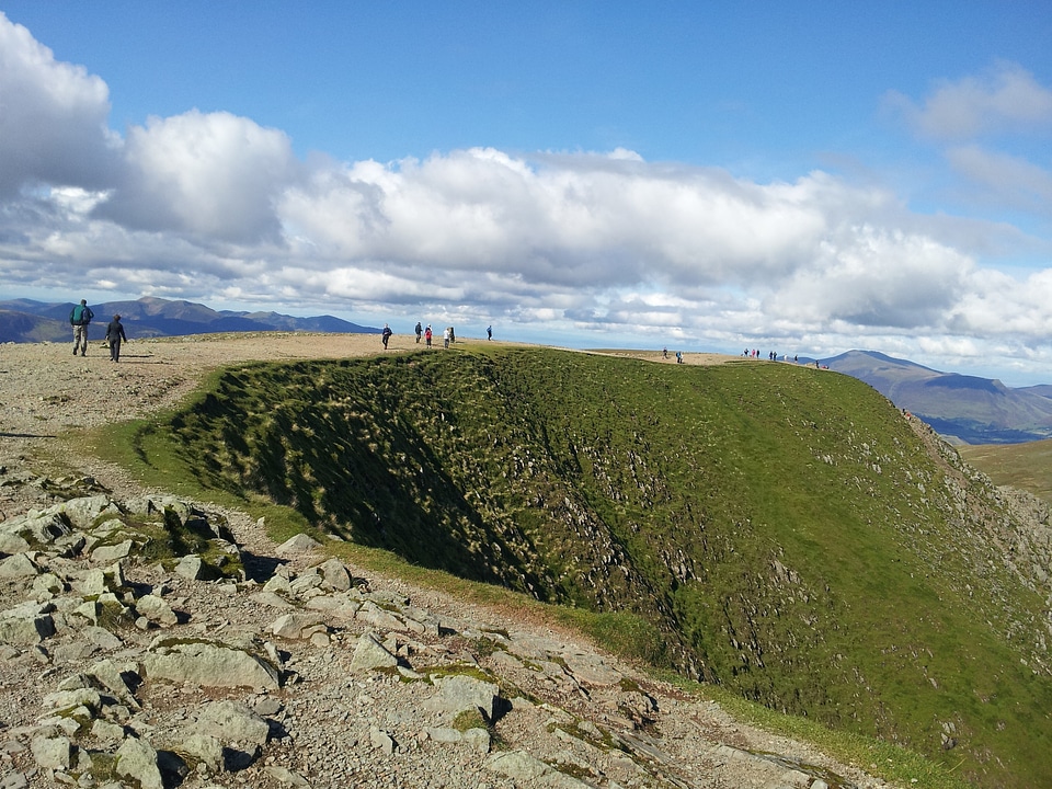 Walkers walking mountain photo