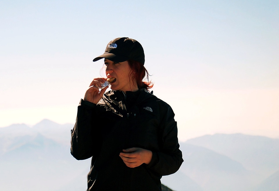 Mountain portrait person