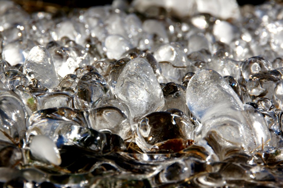 Water Close Up Ice Macro Photography photo